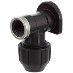 Compression fitting with flange x  A2 ss reinforced female thread