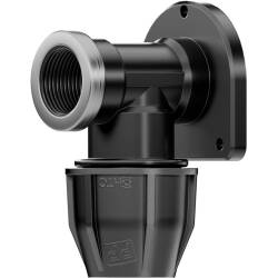 PP Wandscheibe Klemme x Innengewinde V2A Ring