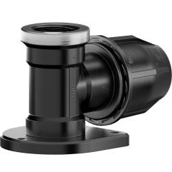 PP Wandscheibe Klemme x Innengewinde V2A Ring