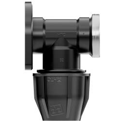 PP Wandscheibe Klemme x Innengewinde V2A Ring