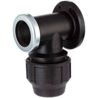 PP Wandhalter Wandscheibe Klemme x Innengewinde V2A Ring 32mm x 1"