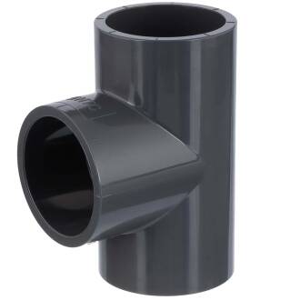 PVC-U T-Stück 90°, 3fach Klebemuffe 50mm