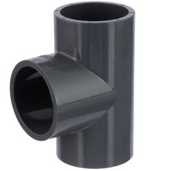 PVC-U T-St&uuml;ck 90&deg;, 3fach Klebemuffe 50mm