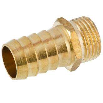 Brass hose tail with male thread