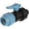 PP 2 way ball valve compression fitting x male thread, DVGW