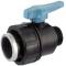 PP 2 way female/male threaded ball valve, DVGW