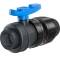 U-PVC and HDPE 2 way solvent ball valve x PP compression fitting for PE pipes