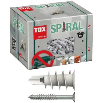 TOX gypsum plasterboard wall plug Spiral with and without screw