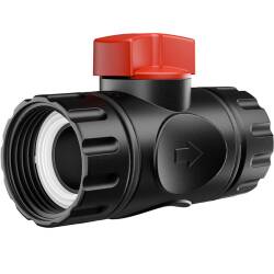 PP Mini Kugelhahn 2fach Innengewinde