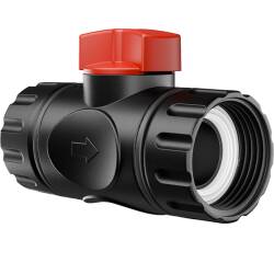 PP Mini Kugelhahn 2fach Innengewinde