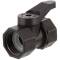 PP mini ball valve with female thread, PN 4, 3/4"