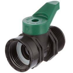 PP mini ball valve with female/male thread, PN 4