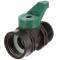 PP mini ball valve with female/male thread, PN 4, 1"