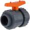 U-PVC and Teflon/EPDM ball valve with solvent sockets WRAS drinking water