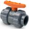 U-PVC and Teflon/EPDM ball valve with solvent sockets WRAS drinking water 20mm
