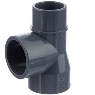 U-PVC solvent tee 90° with one male/female socket