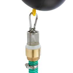 Tappo superiore con tubo, ventilazione e sfera galleggiante per cisterna IBC