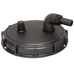 IBC Container Deckel mit Sauggarnitur, Entl&uuml;ftung und Schwimmerkugel