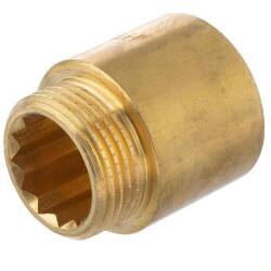 Brass valve extension female x male thread