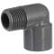 U-PVC solvent elbow 90° x male thread 20mm x 1/2"