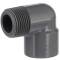 U-PVC solvent elbow 90° x male thread 25mm x 3/4"