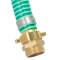 Suction hose set with threaded coupling and floating ball