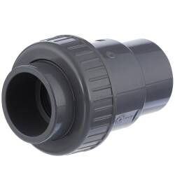 U-PVC solvent check valve with 1 nut 50mm