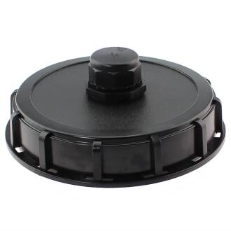 Upper cap with ventilation for IBC container