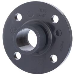 U-PVC fixed flange with solvent stub