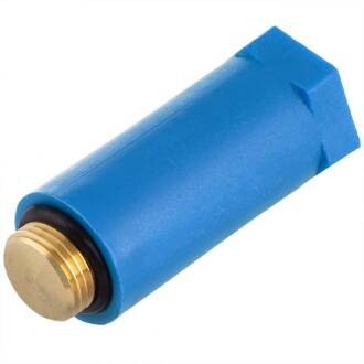 Baustopfen Blau 1/2" Messinggewinde