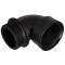 PP female/male threaded 90 elbow