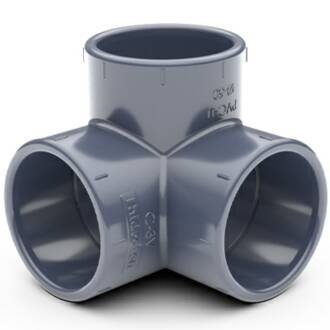 U-PVC threefold solvent elbow 90°