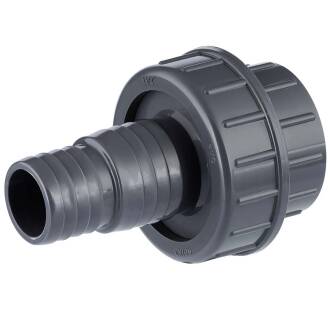 U-PVC solvent union x graduated hose tail