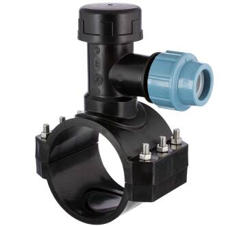 PP Anbohrschelle unter Druck DVGW Unidelta 110 x 32mm