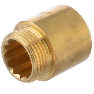 Messing Hahnverlängerung Innen- x Aussengewinde 3/4" x 15mm
