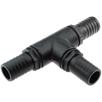 PP tee 90° with hose tail 38mm