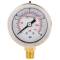 A2 ss glycerine filled manometer 1 1/2", brass bottom joint 1/8"