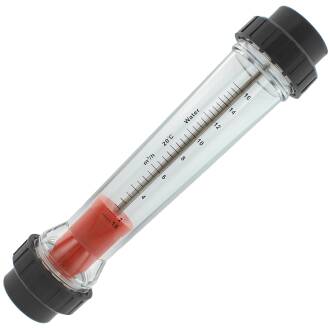 HTC© PVC-U Durchflussmessgerät Salzwasser 2fach Klebemuffe