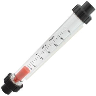 HTC© PVC-U Durchflussmessgerät Salzwasser 2fach Klebemuffe 20mm, 25 - 250l/h