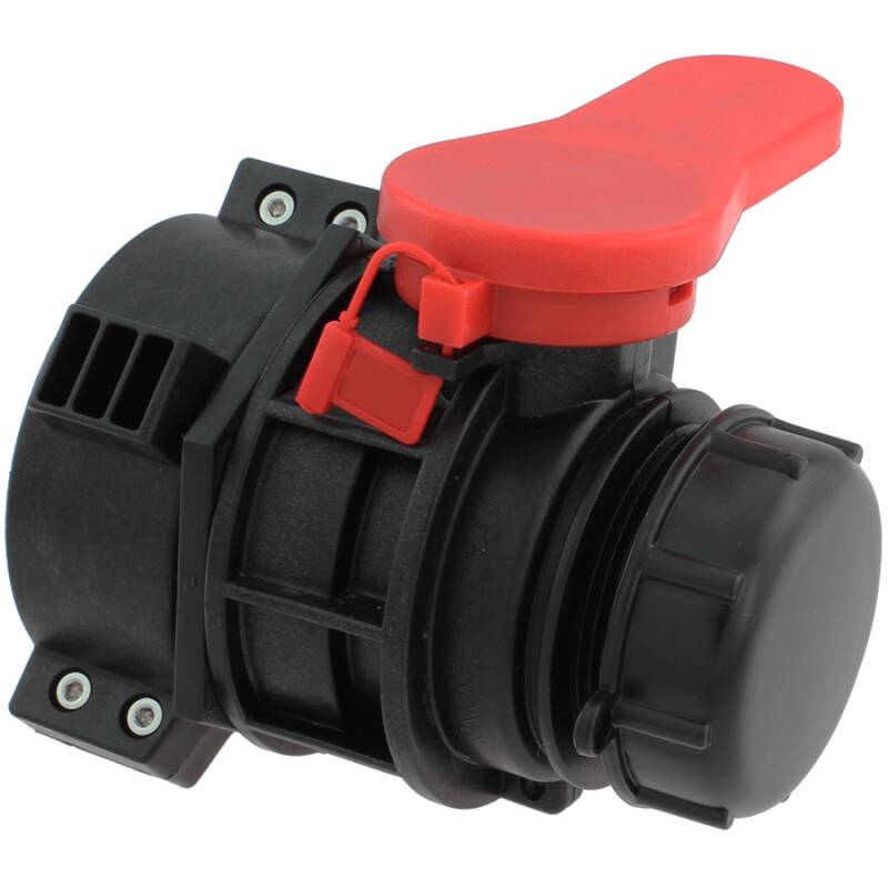 Ball valve for IBC container rotatable - 2 male thread