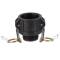 CAMLOCK tipo B femmina con filetto maschio in PP 1 1/4" x 1 1/2"
