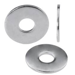 Zinc-coated steel plain washer DIN 9021