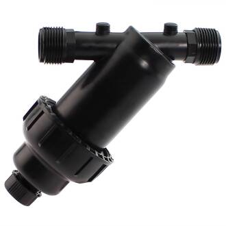 PP Y-Filter IRRITEC TYP E, Aussengewinde 1 1/4" Scheibenfilter 120 Mesh