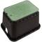 Rectangular valve box Standard black 12" incl. Deckel