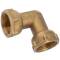 Brass female threaded elbow 90° with nut 1"