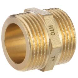 Messing Doppelnippel 2fach Aussengewinde flach dichtend