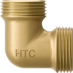 Brass male threaded elbow 90&deg;