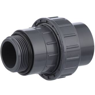 U-PVC solvent union x male thread with O-Ring