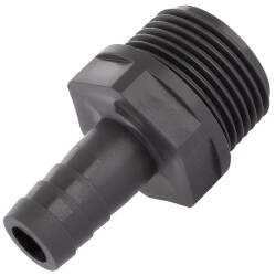 PVC-U Schlaucht&uuml;lle mit Aussengewinde 3/4" x 12mm