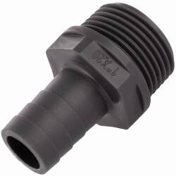 PVC-U Schlaucht&uuml;lle mit Aussengewinde 1&quot; x 20mm
